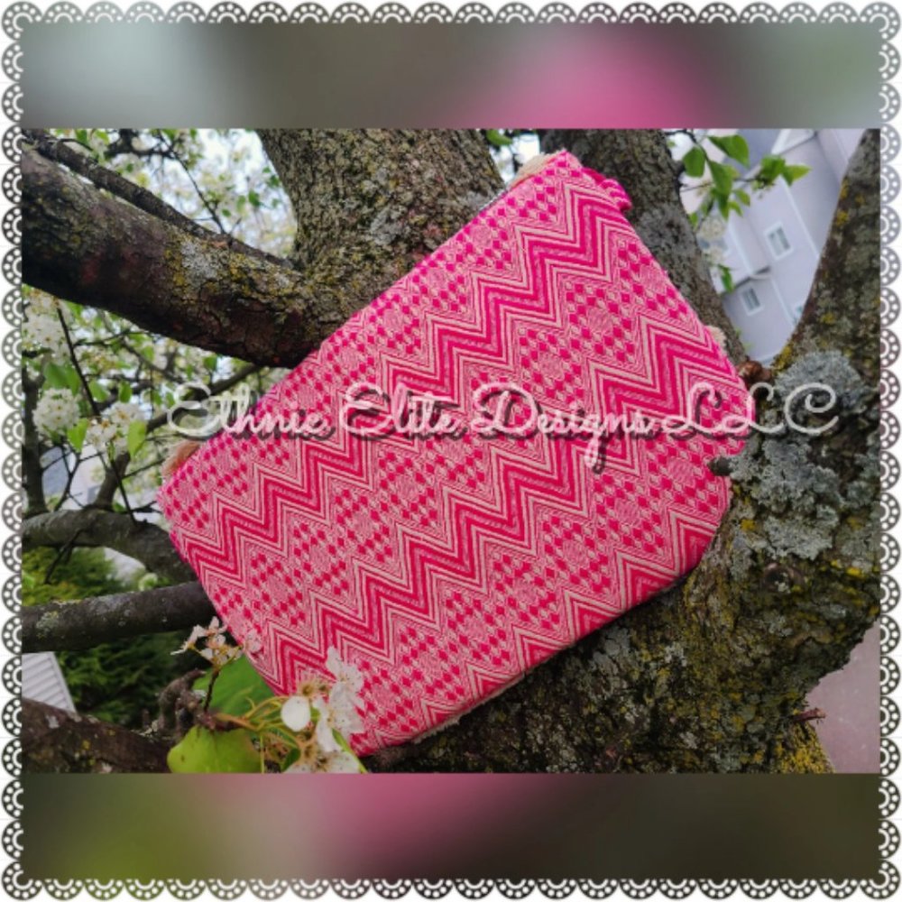New pink Handmade Banjara fringe Jute Bag - Silver And Gold Leather Slin… - Picture 8 of 8